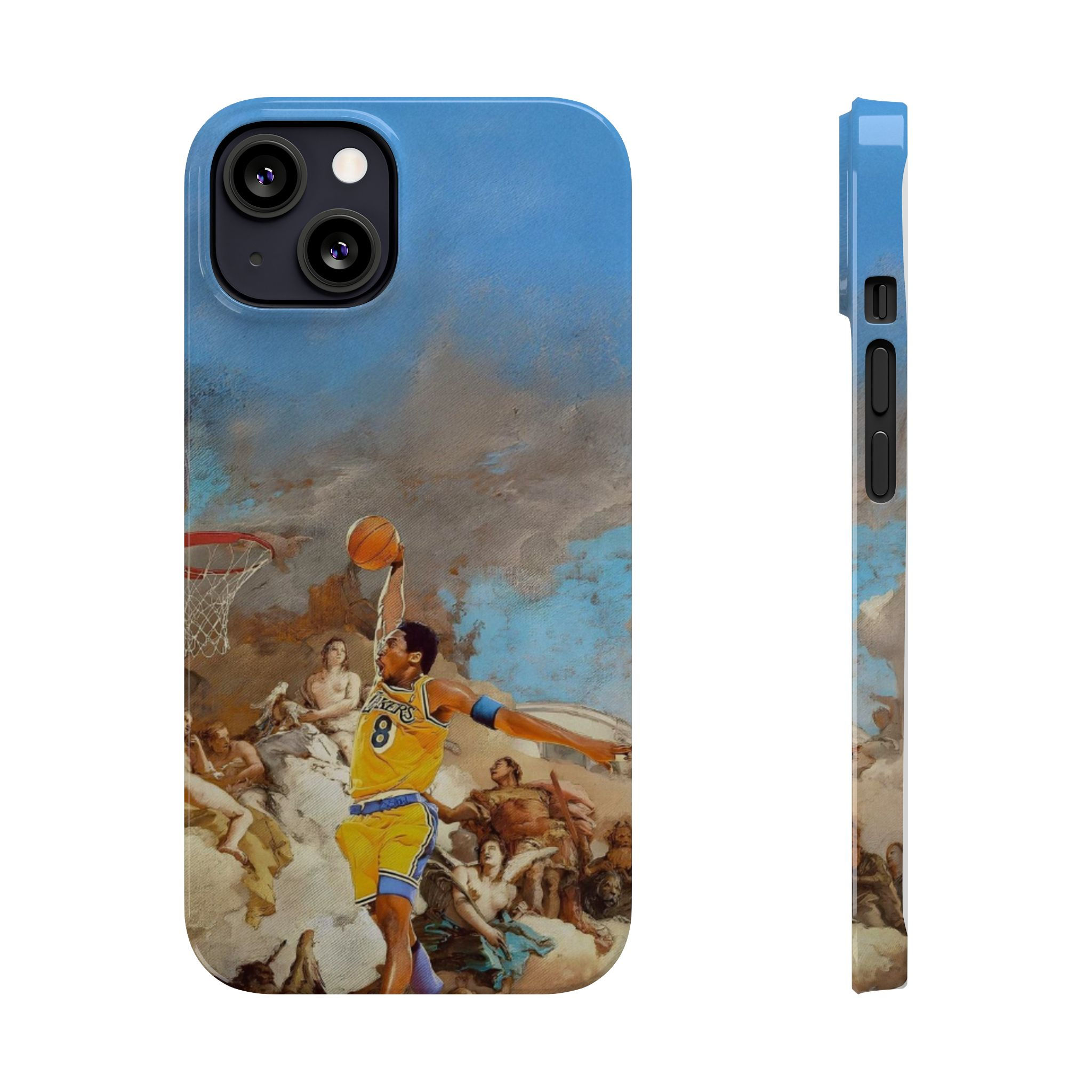 Phone Case — Vintage Renaissance Basketball Art (Kobe #8 Dunk)