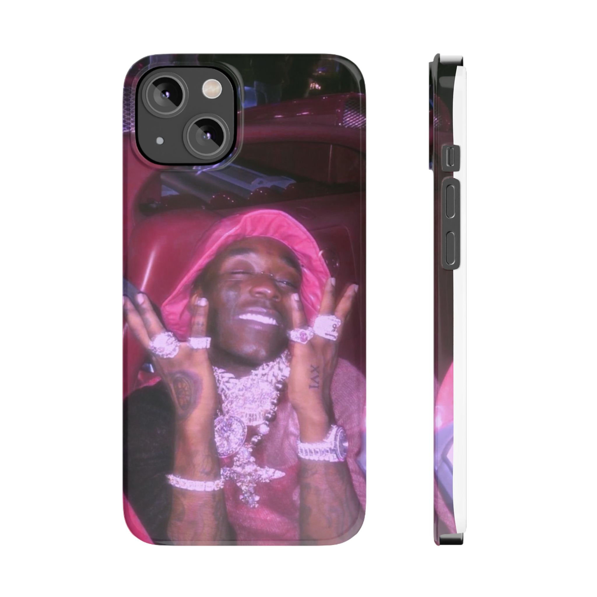 Pink Hooded Rapper Phone Case | Slim Phone Cases