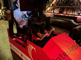Mobile Racing Simulator with branding 