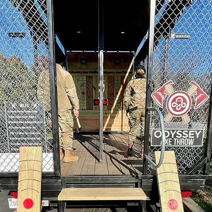 Mobile Axe Throwing Team Building at Joint Base Andrews