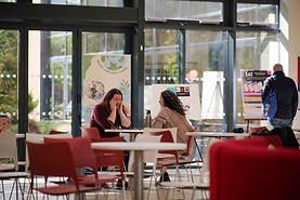 Two women meeting for a somatic coaching session - inside