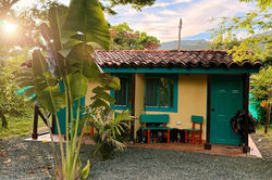 outside view of two guesthouses at Donkey Sunrise