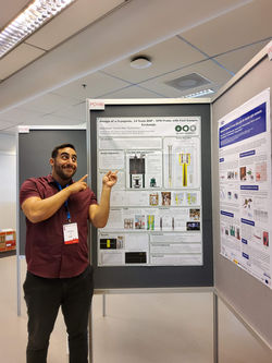 David with his poster at EUROMAR 2022