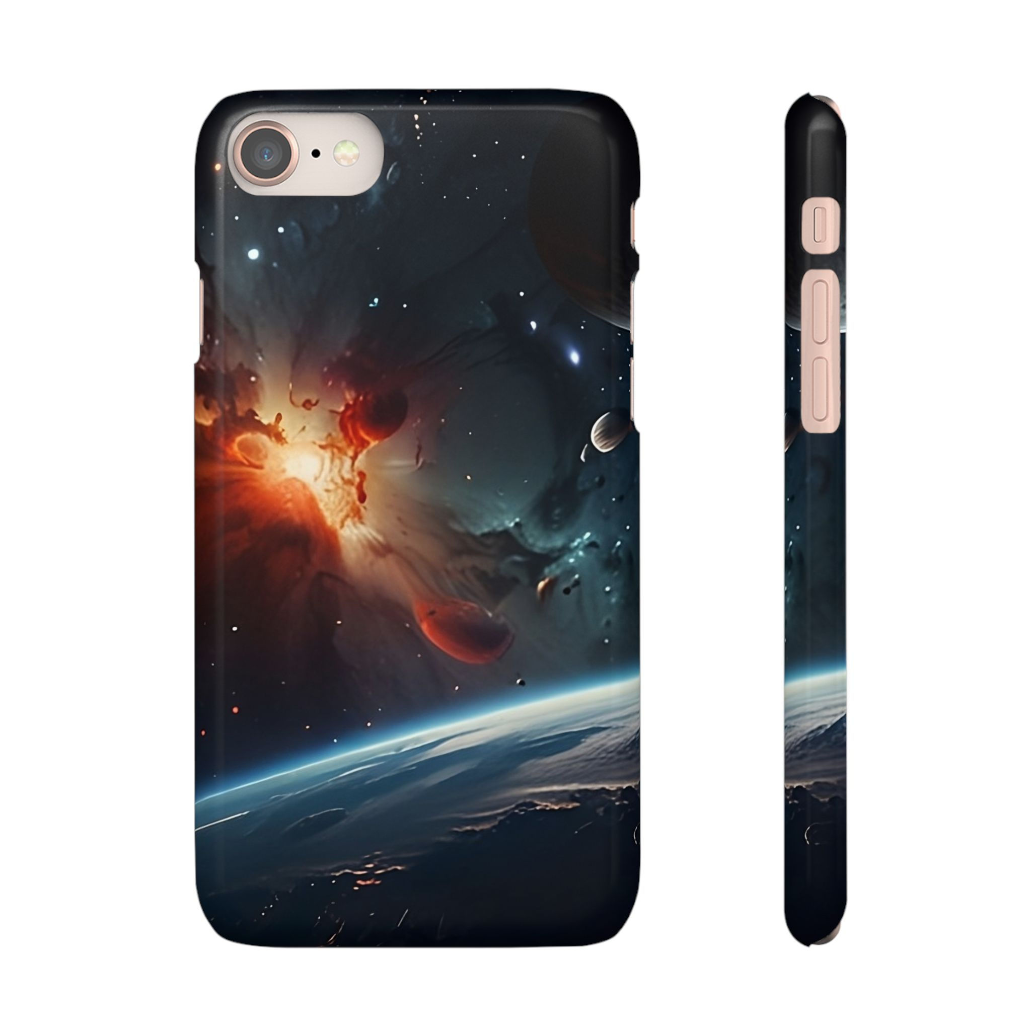 Galaxy Nebula Phone Case - Space Scene Snap Case for iPhone
