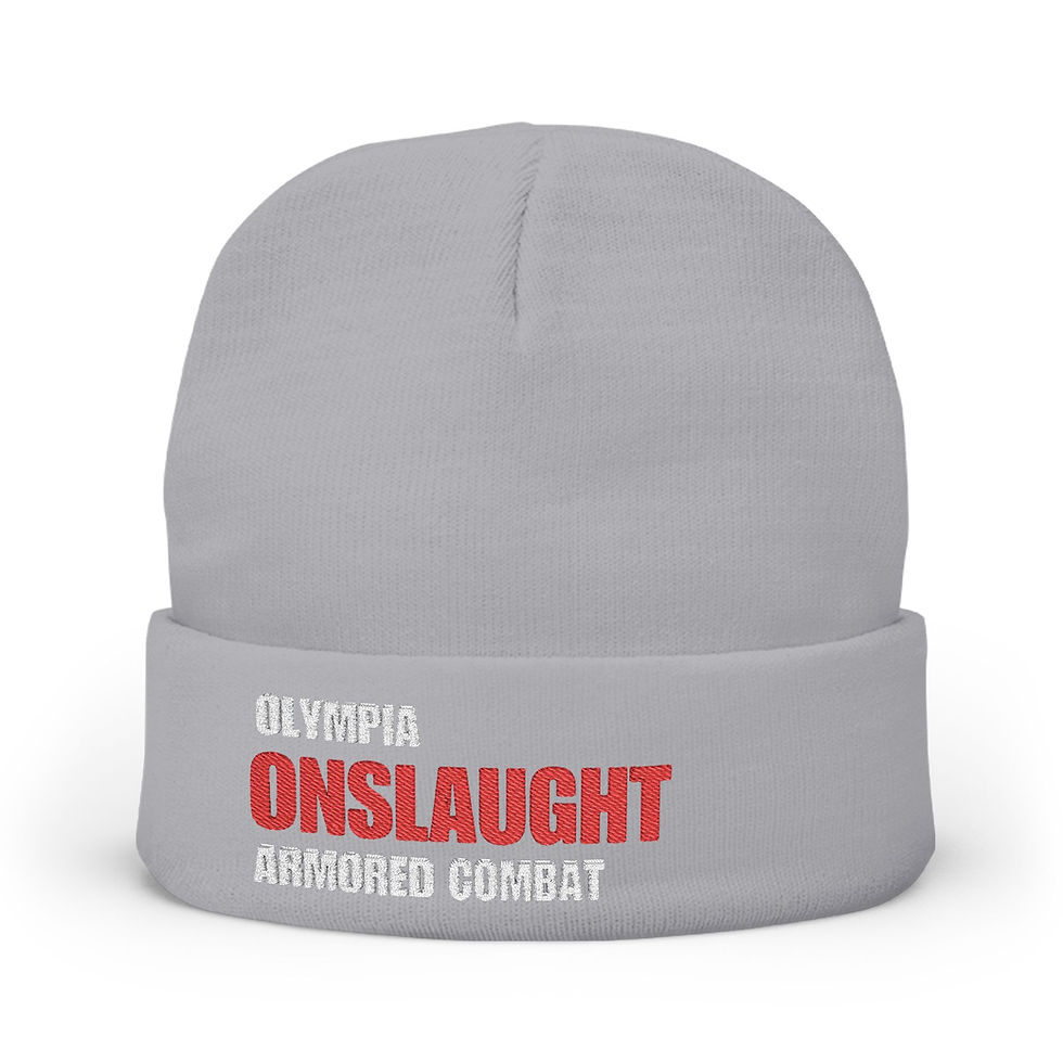 Thumbnail: Knit Beanie - white logo