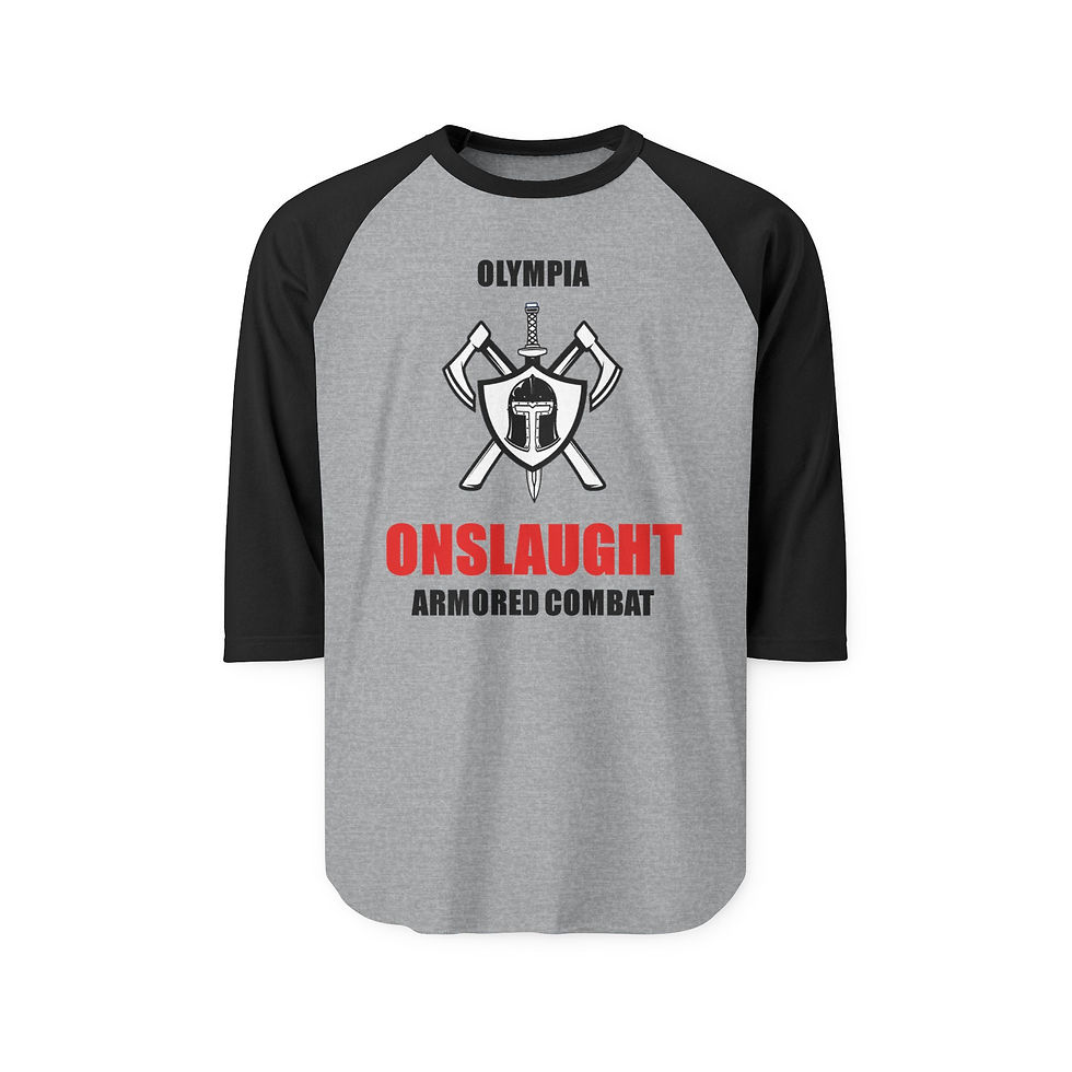 Thumbnail: Unisex Raglan Shirt - black logo