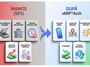 Analiză faptică : ”Înainte vs. După: Transformarea proceselor prin utilizarea clientului mobil eMIP®Arch”