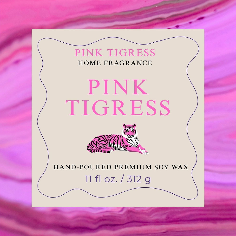 Thumbnail: Pink Tigress Candle - Signature Scent