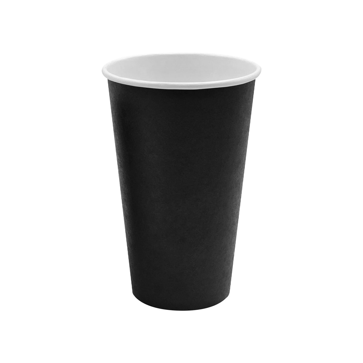 16oz Black Single Wall Coffee Cup