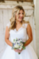 Petite blue and white bouquet