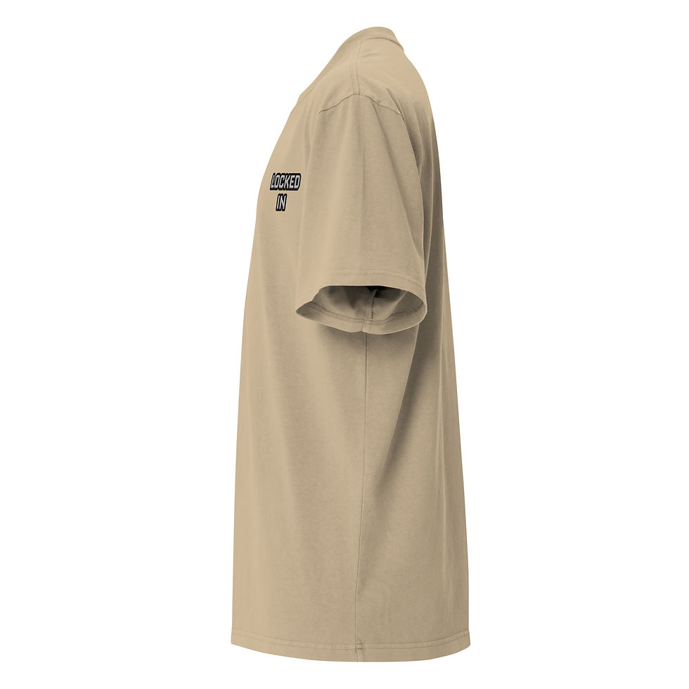 Thumbnail: Locked In Oversized faded t-shirt