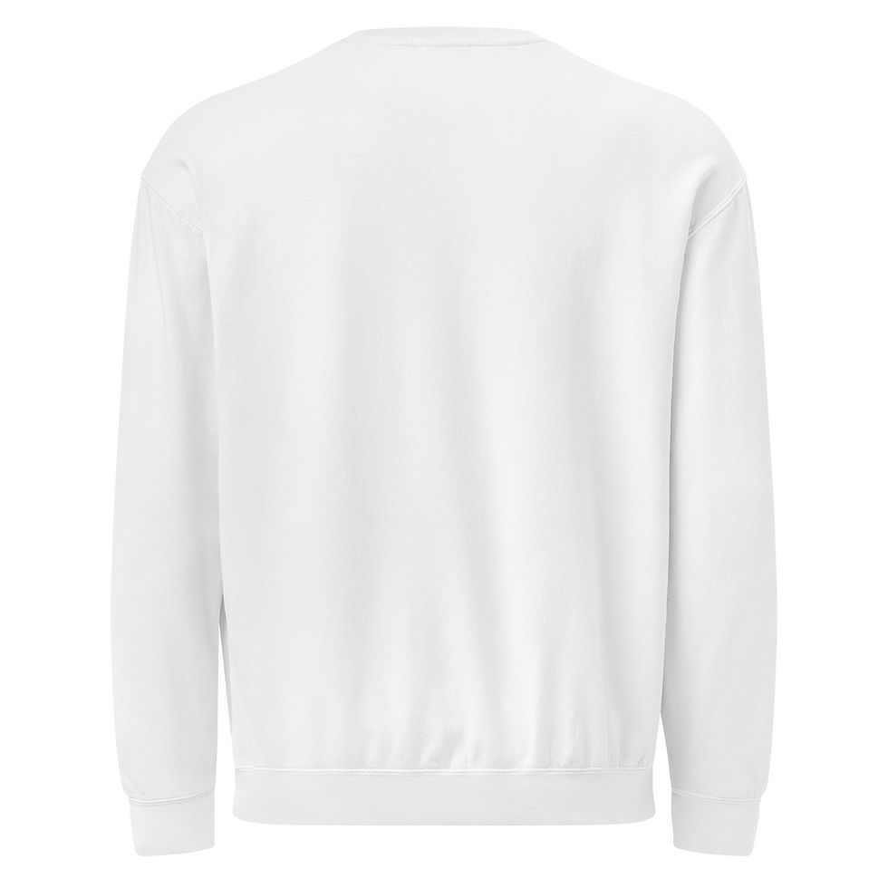 Thumbnail: Unisex garment-dyed fleece crewneck sweatshirt