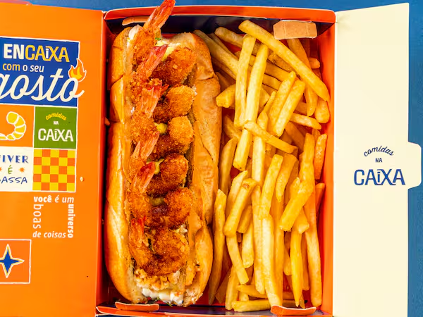 Salmão com Camarão Empanado