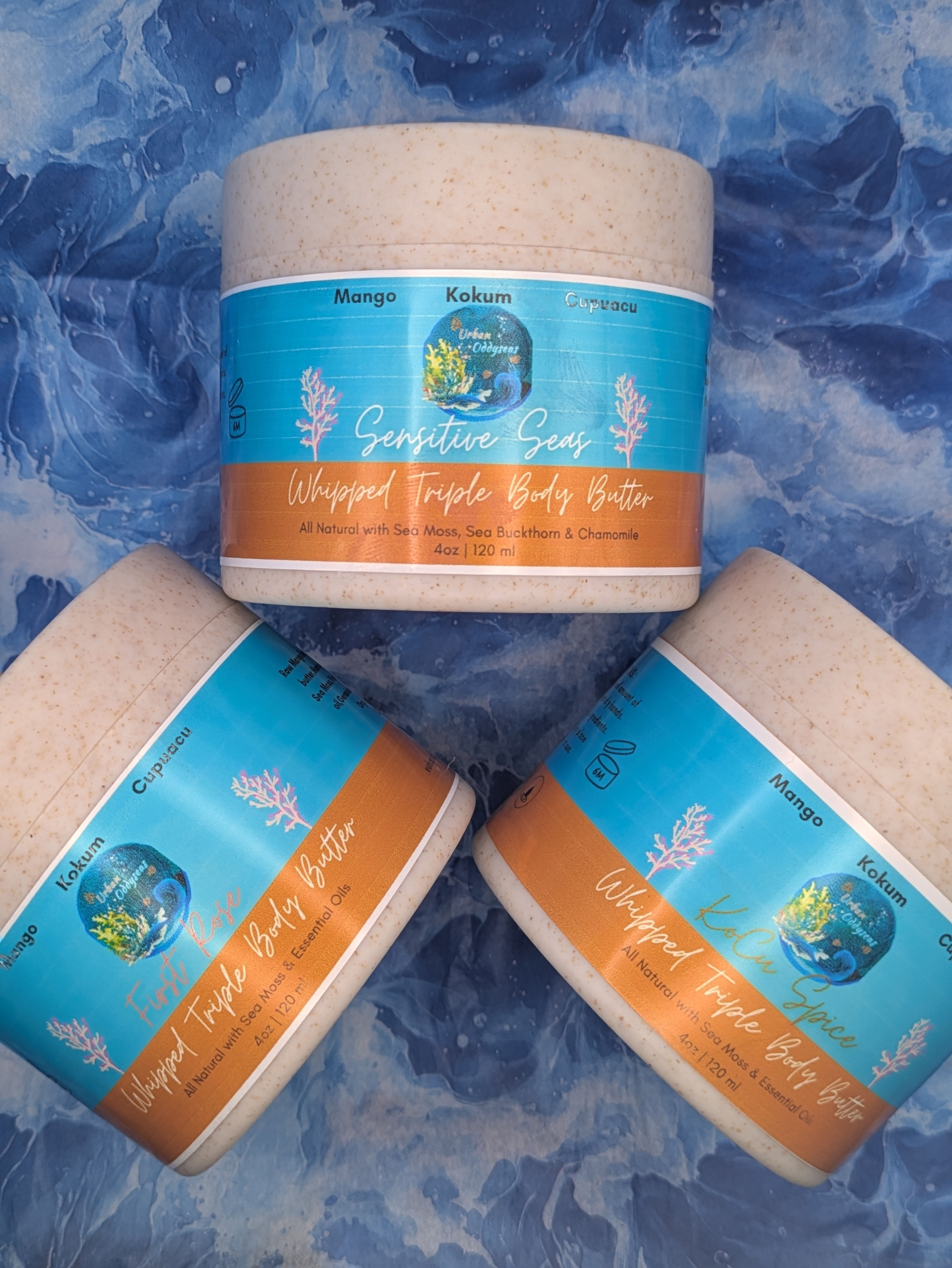 SEASOME BUNDLE Whipped Body Butter-4oz ea.