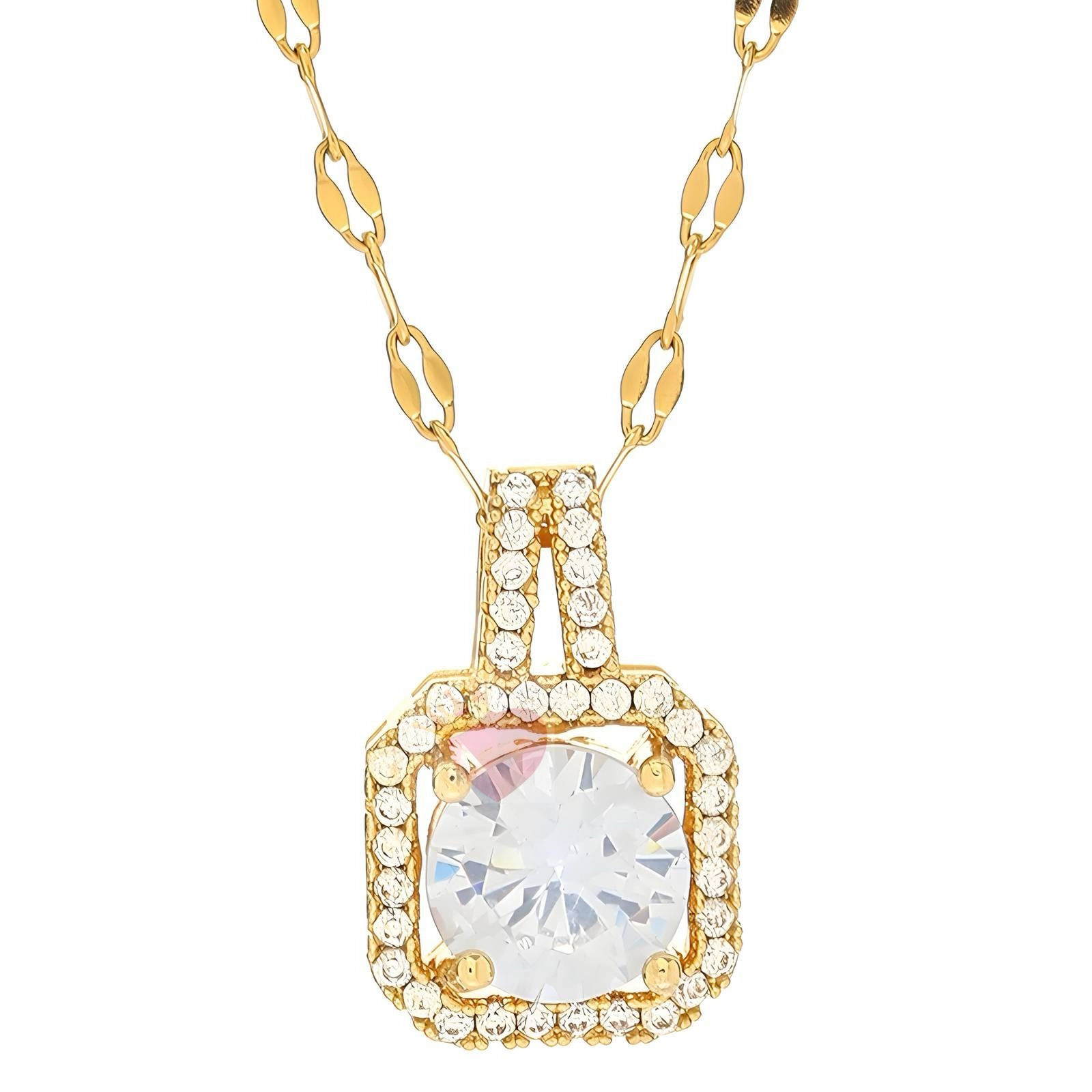 CLASSY18K GOLD PLATED NECKLACE, INTENSITY