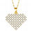 Thumbnail: 18K GOLD PLATED STAINLESS STEEL "HEART" NECKLACE, INTENSITY