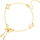 Thumbnail: BUTTERFLY" ANKLET, 18K GOLD PLATED STEEL