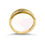 Thumbnail: Solid 14K Yellow Gold Half Eternity Men's Diamond Band