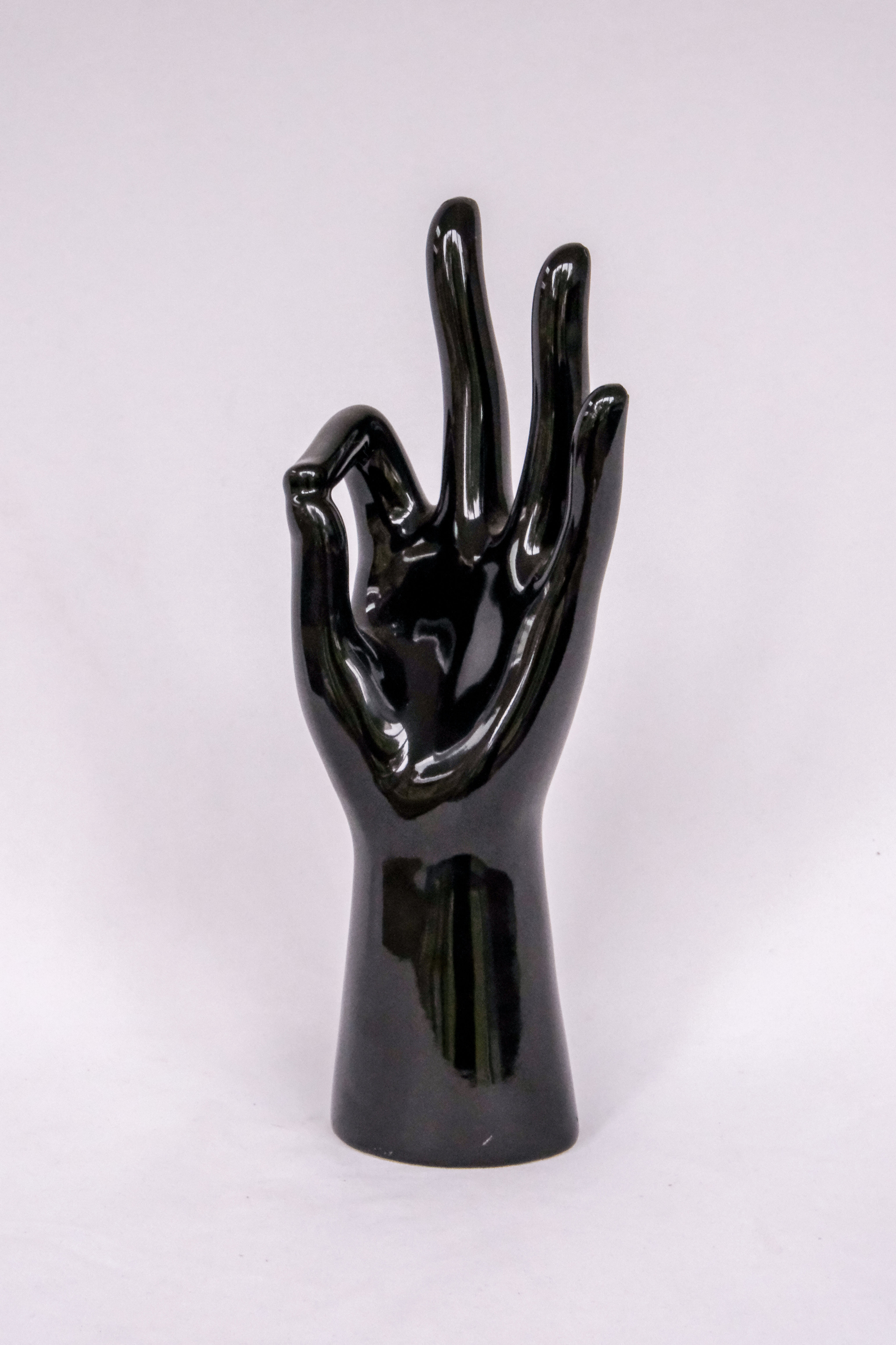 Black ceramic hand