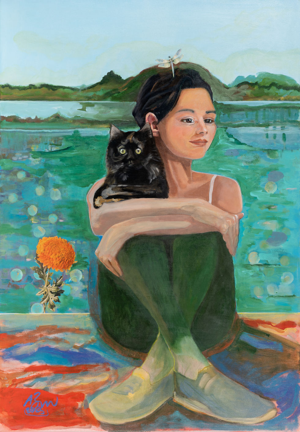 Kedili Kız_Femme avec chat