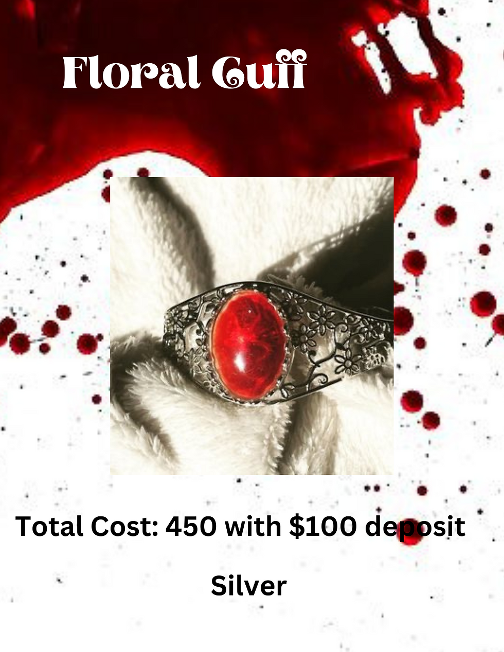 Thumbnail: Blood Earrings/Bracelet - Made from you or a loved one