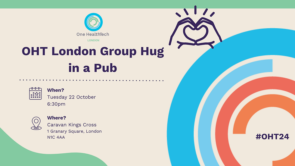 OHT London group hug in a pub