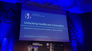 Speaking at the Product Design Week about AI adoption in Healthcare