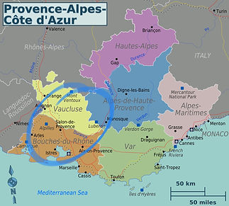 Map of Provence France