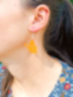 boucles d'oreilles, boucles d'oreilles naturelles, bijoux en pla, pla boucles d'oreilles papillons