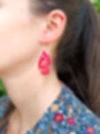 boucles d'oreilles, boucles d'oreilles naturelles, bijoux en pla, pla boucles d'oreilles papillons