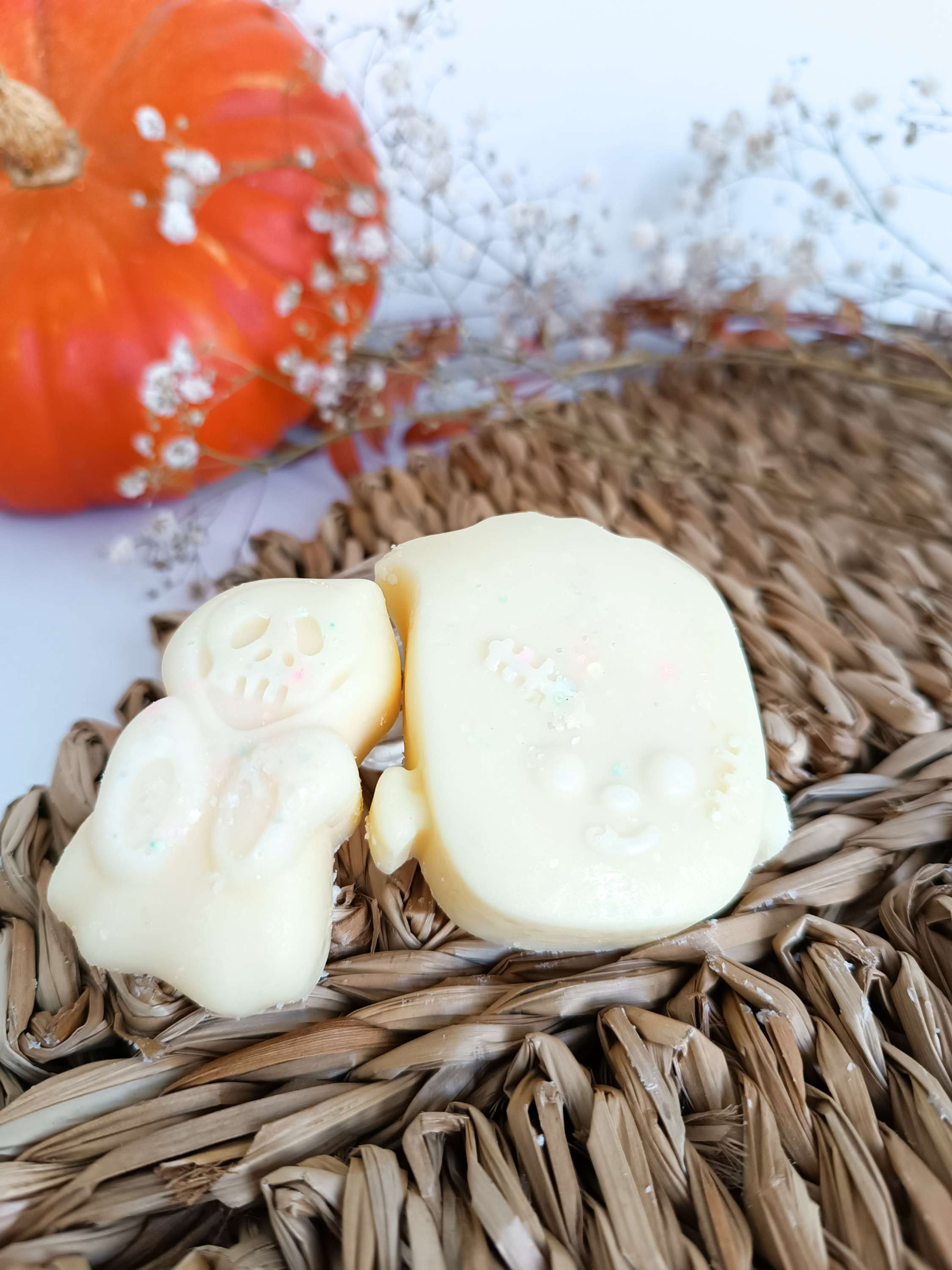 fondants parfumés, cire fondante, parfum d'intérieur, senteur douce citrouille,  brûle parfum, fondant parfumé