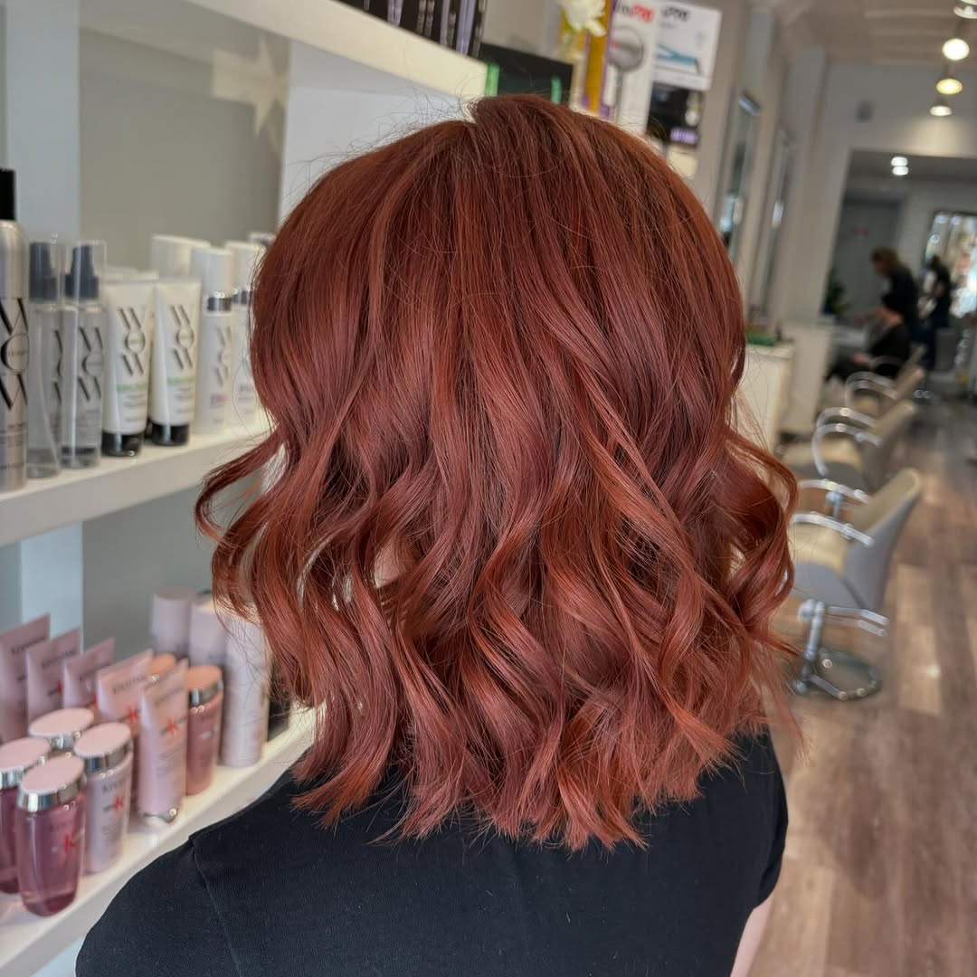 Face framing haircut consultation at Calia Hair Toronto salon