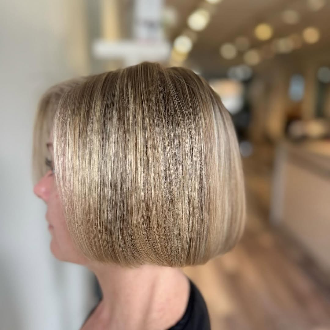 Modern bob haircut for women at Calia Hair North York Toronto