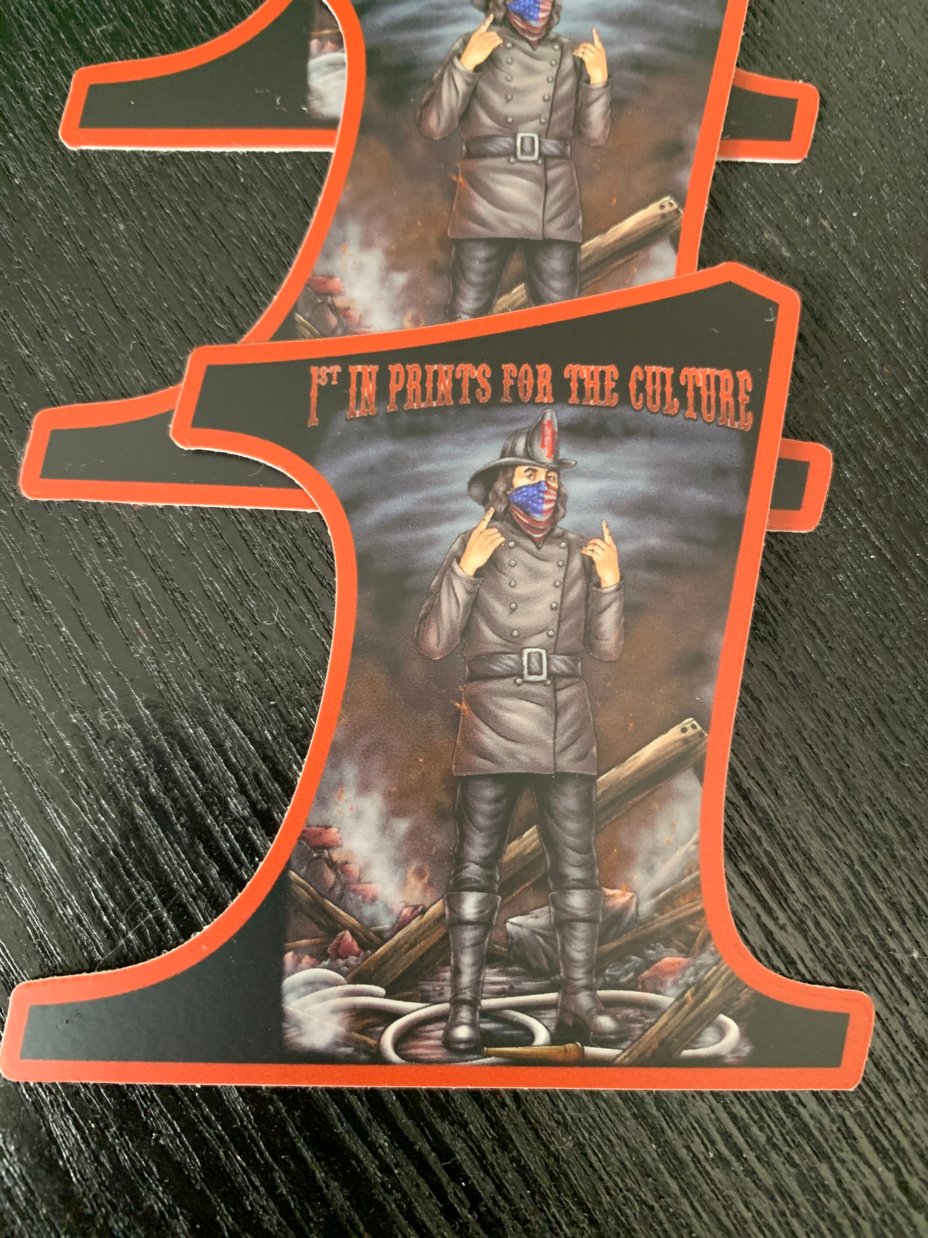 '1st In' For The Culture - Red Decal