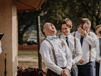 groom laughing