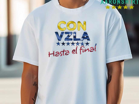 AaronShirt LLC – Con Venezuela Hasta el Final Maria Corina Machado Edmundo Shirt