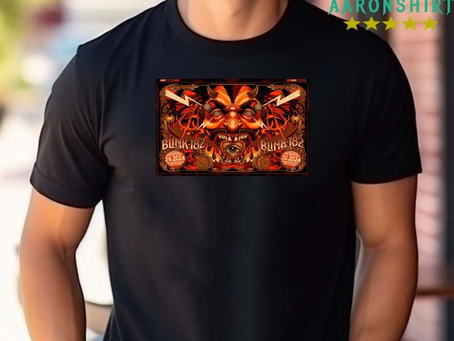 Tour Poster Blink-182 In Glasgow, UK On August 29-30 2024 Shirt