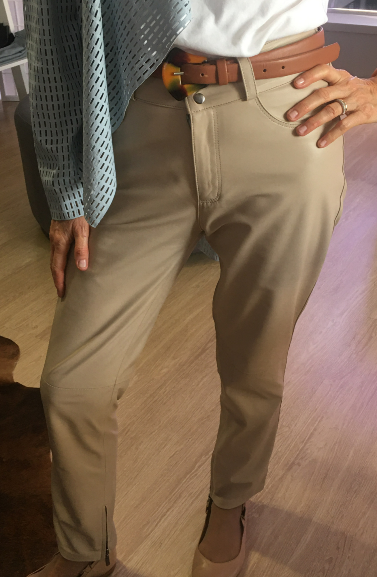 Calça de Couro Pelica Reta