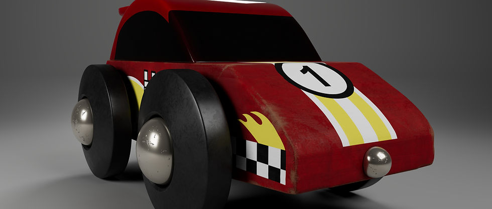 A Red Toy Car