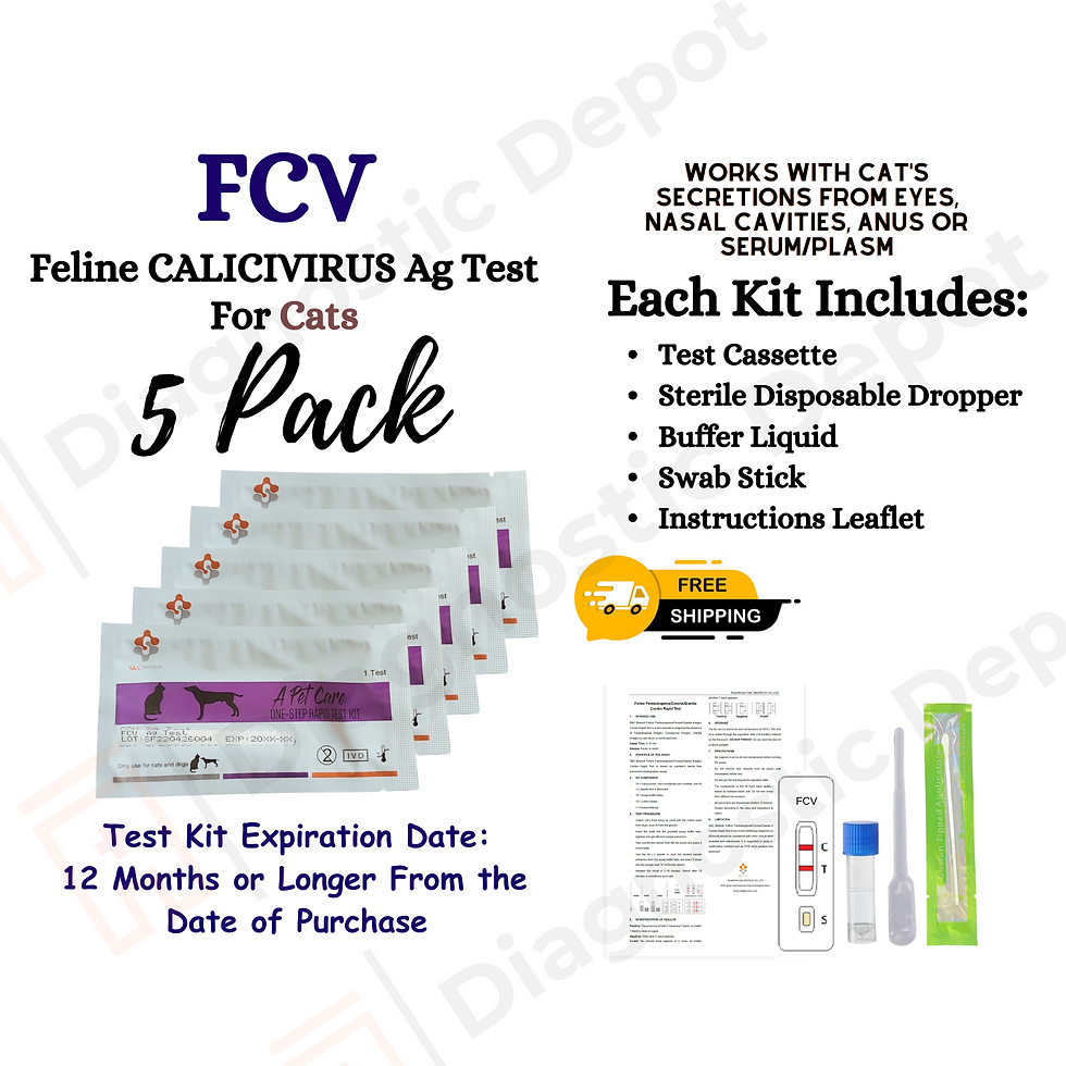 Thumbnail: FCV-Feline CALICIVIRUS Ag Rapid Home Test Kit for Cats