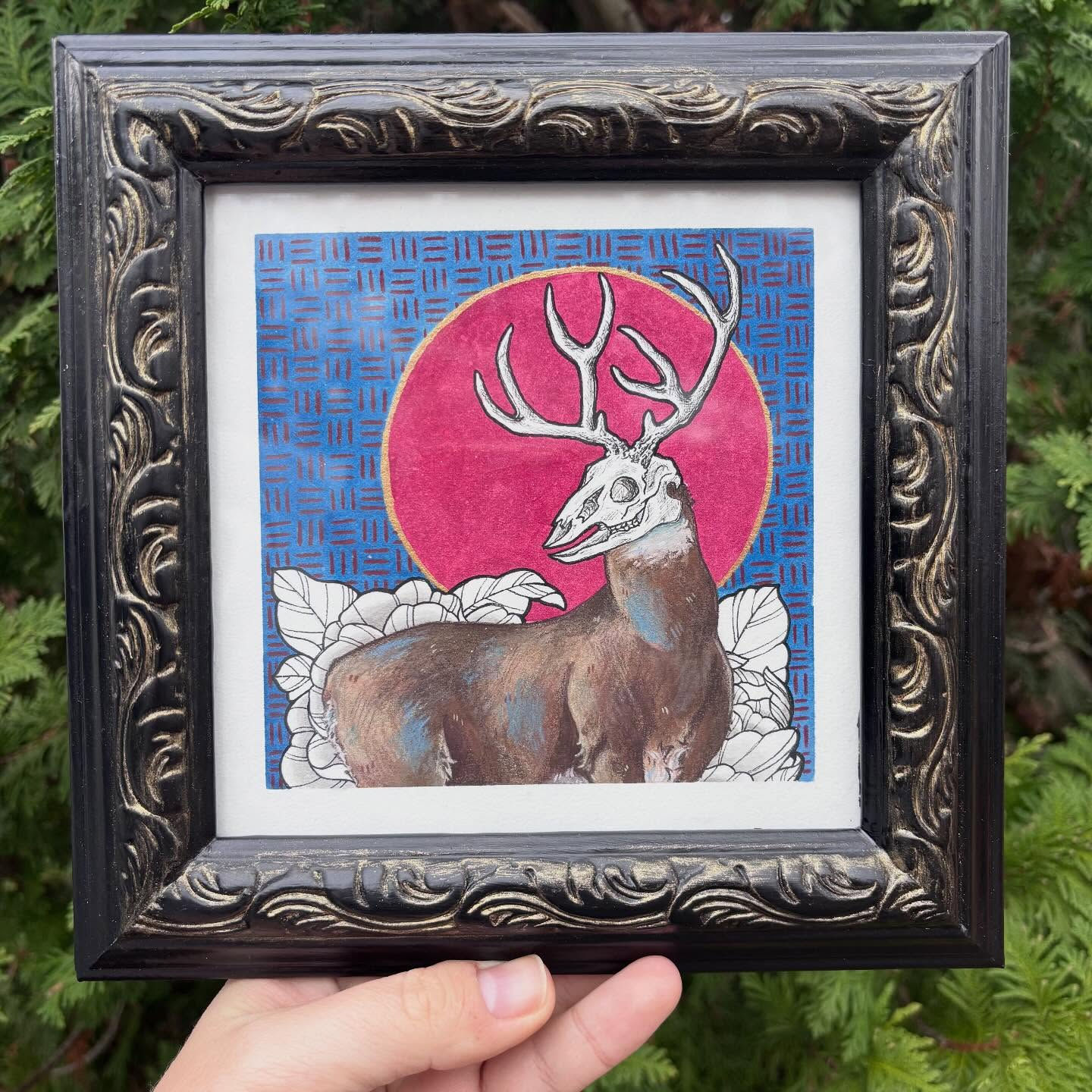 "Vill" - Pair of framed original paintings