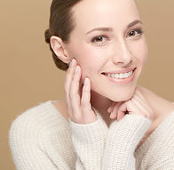 Retrato de mulher sorridente