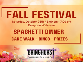 🍂 Bringhurst Community Church Fall Festival! 🍂