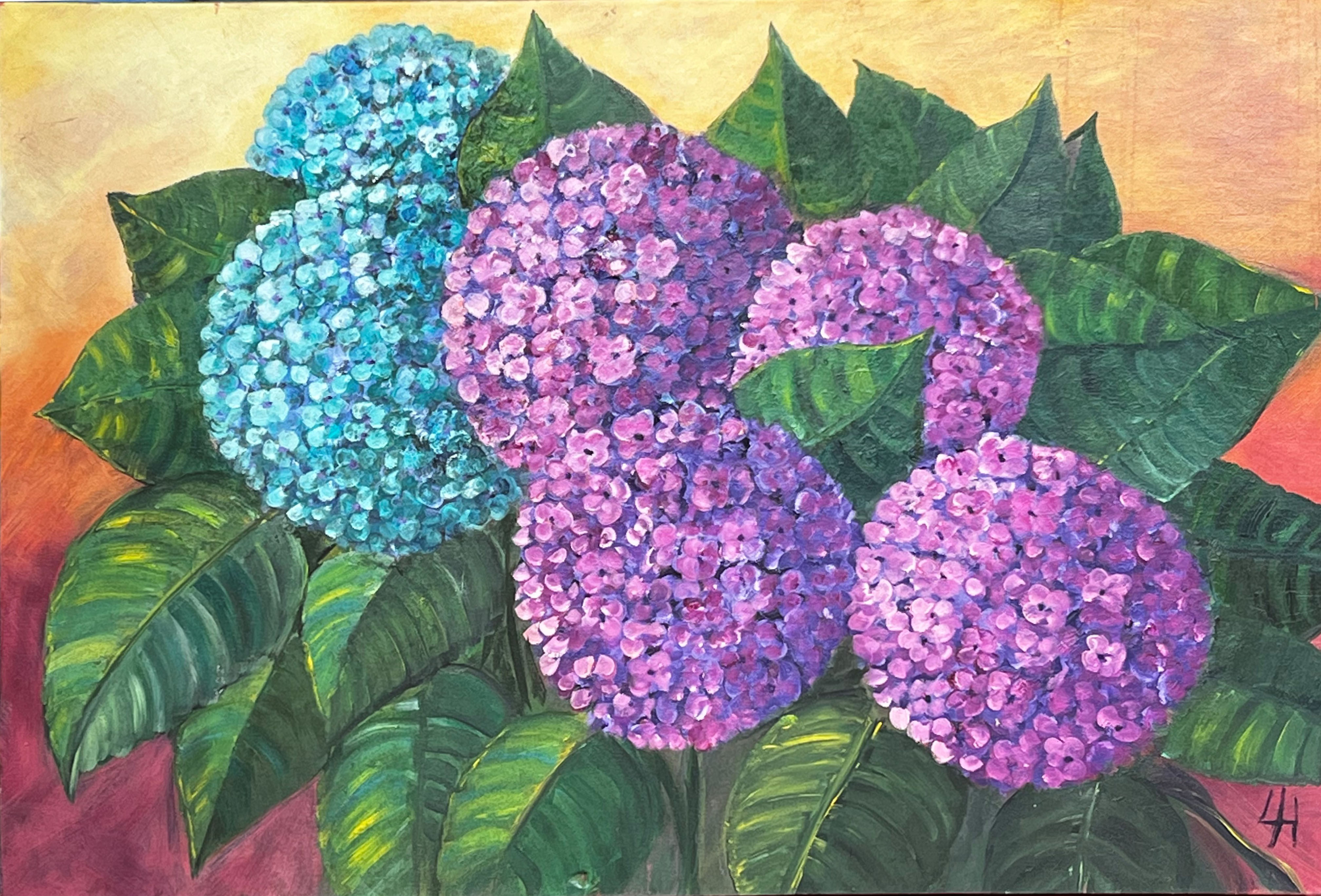 Hydrangeas Acrylic on Canvas