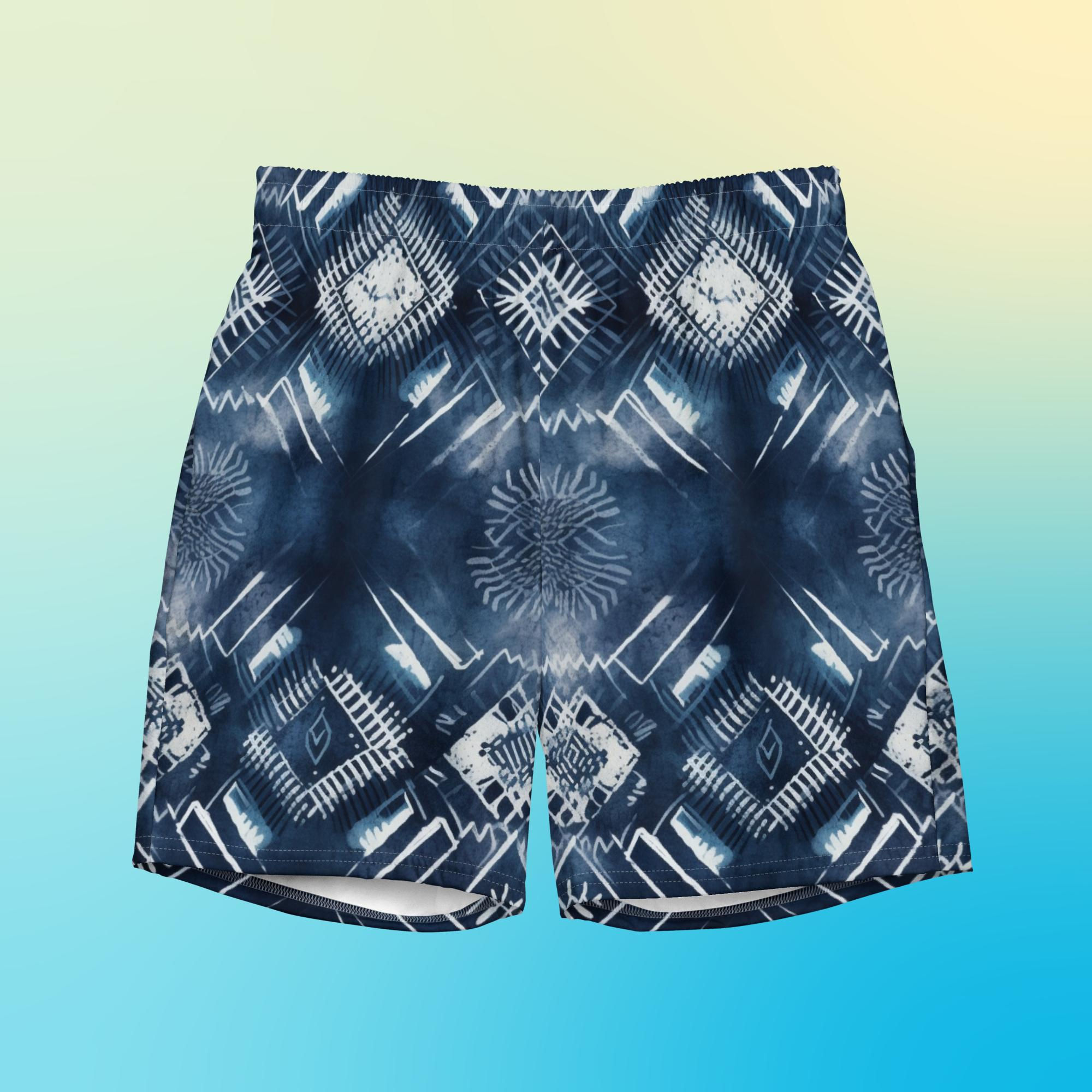 All-Over Print Recycled Swim Trunks