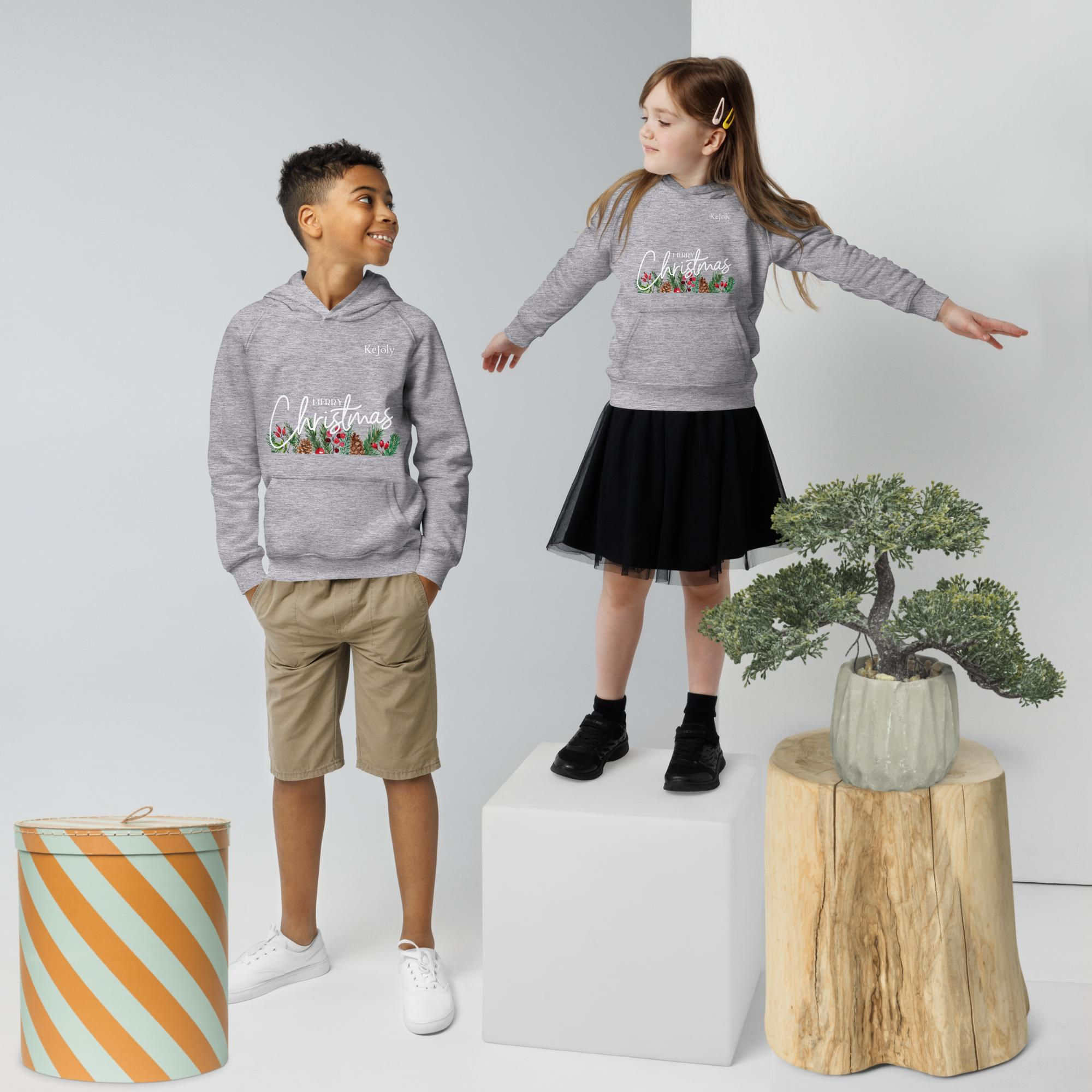Merry Christmas Kids eco hoodie