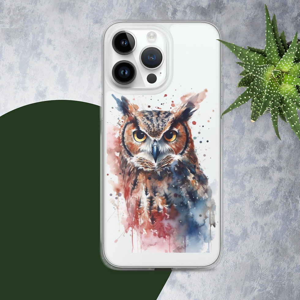 Miniature : Clear Case for iPhone® Owl - Premium Protection with Whimsical Design
