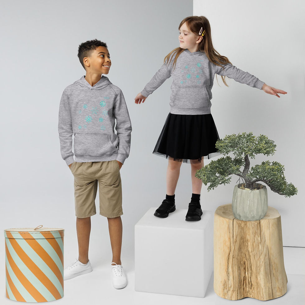 Miniature : Snowflakes Kids eco hoodie