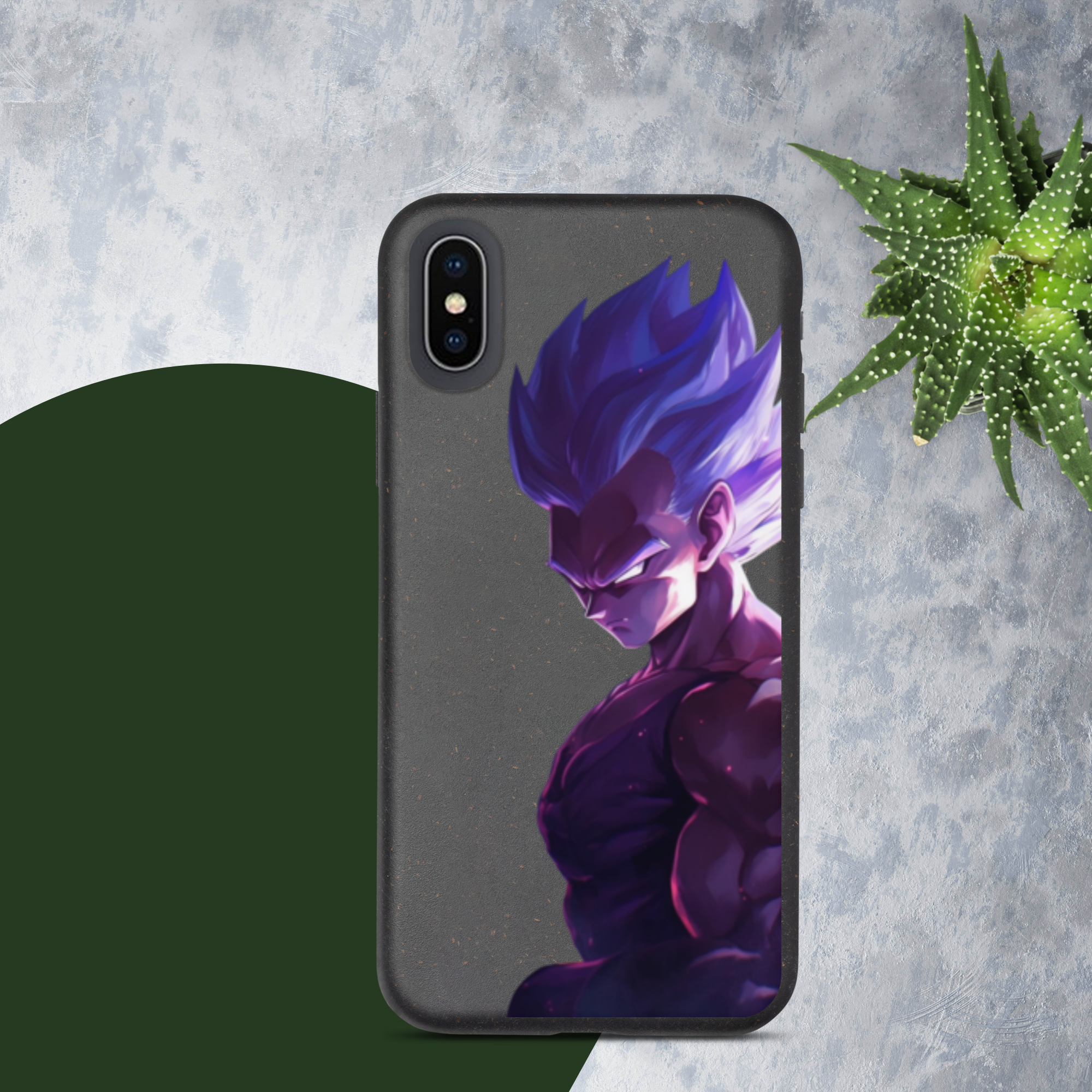 Coque Vegeta Speckled pour iPhone® Accessoire unique et protecteur inspiré de l'anime