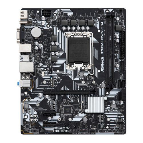 Asrock B760M-HDV/M.2 D4 Intel B760 1700 Micro ATX 2 DDR4 VGA